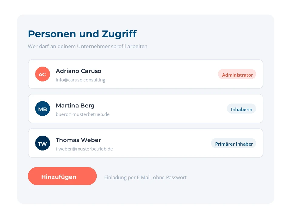 Inhaber und Agentur arbeiten gemeinsam an einem Google Unternehmensprofil